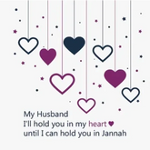 Wenskaart husband purple - Islamboekhandel.nl