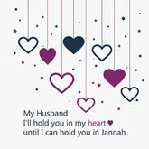 Wenskaart husband purple - Islamboekhandel.nl