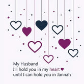Wenskaart husband purple - Islamboekhandel.nl