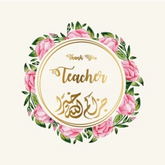 Flores op een wenskaart teacher krans met bedanktekst voor de leraar