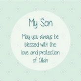 Wenskaart zoon -may uou always be blessed I-Creations