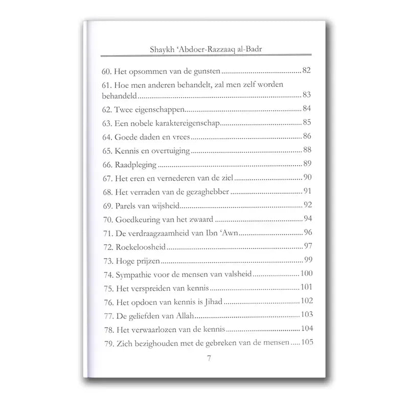 100 Parels en Wijsheden van de Voorgangers - Islamboekhandel.nl