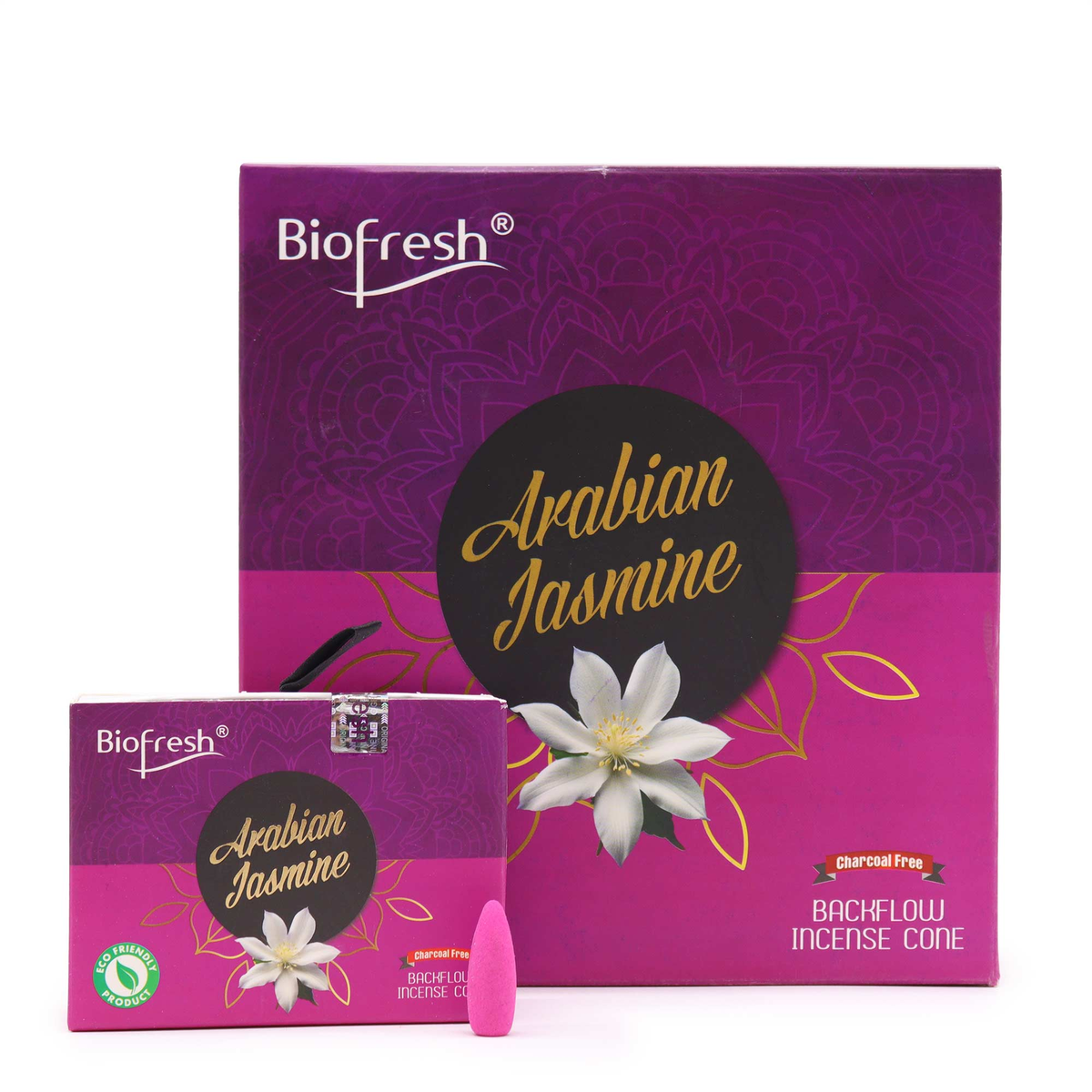 Biofresh Arabische Jasmijn – Backflow-wierookkegels (40 stuks)