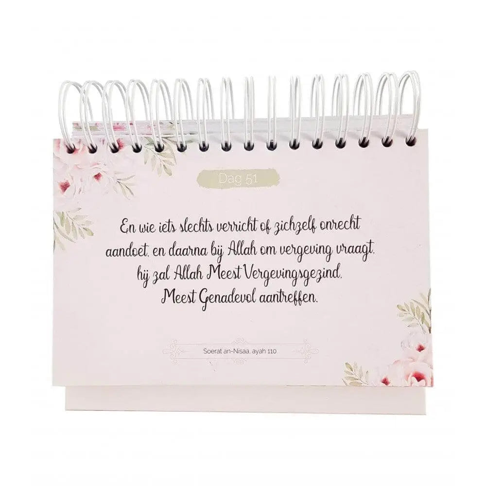 365 Qur'an reminders rosé goud - Islamboekhandel.nl