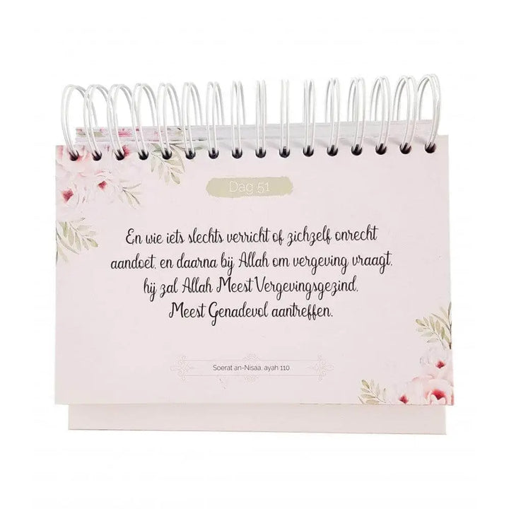 365 Qur'an reminders rosé goud - Islamboekhandel.nl