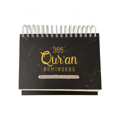 365 Qur'an reminders -zwart met goudfolie - Islamboekhandel.nl