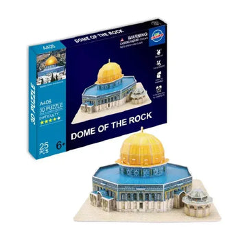 3d puzzel rotskoepelmoskee (dome of the rock) - Islamboekhandel.nl