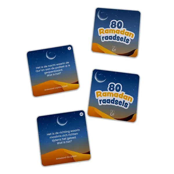 Ramadan riddle cards from the product 80 Ramadan raadsel voor spelend leren