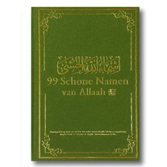 99 Schone Namen van Allaah groen leren boek met goud