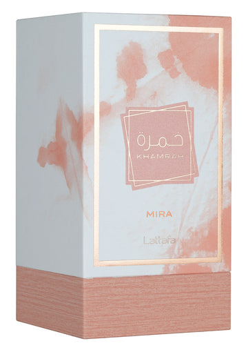 Lattafa Khamrah Mira Eau de Parfum 100 ml verpakking