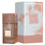 Lattafa Khamrah Mira Eau de Parfum flacon en verpakking