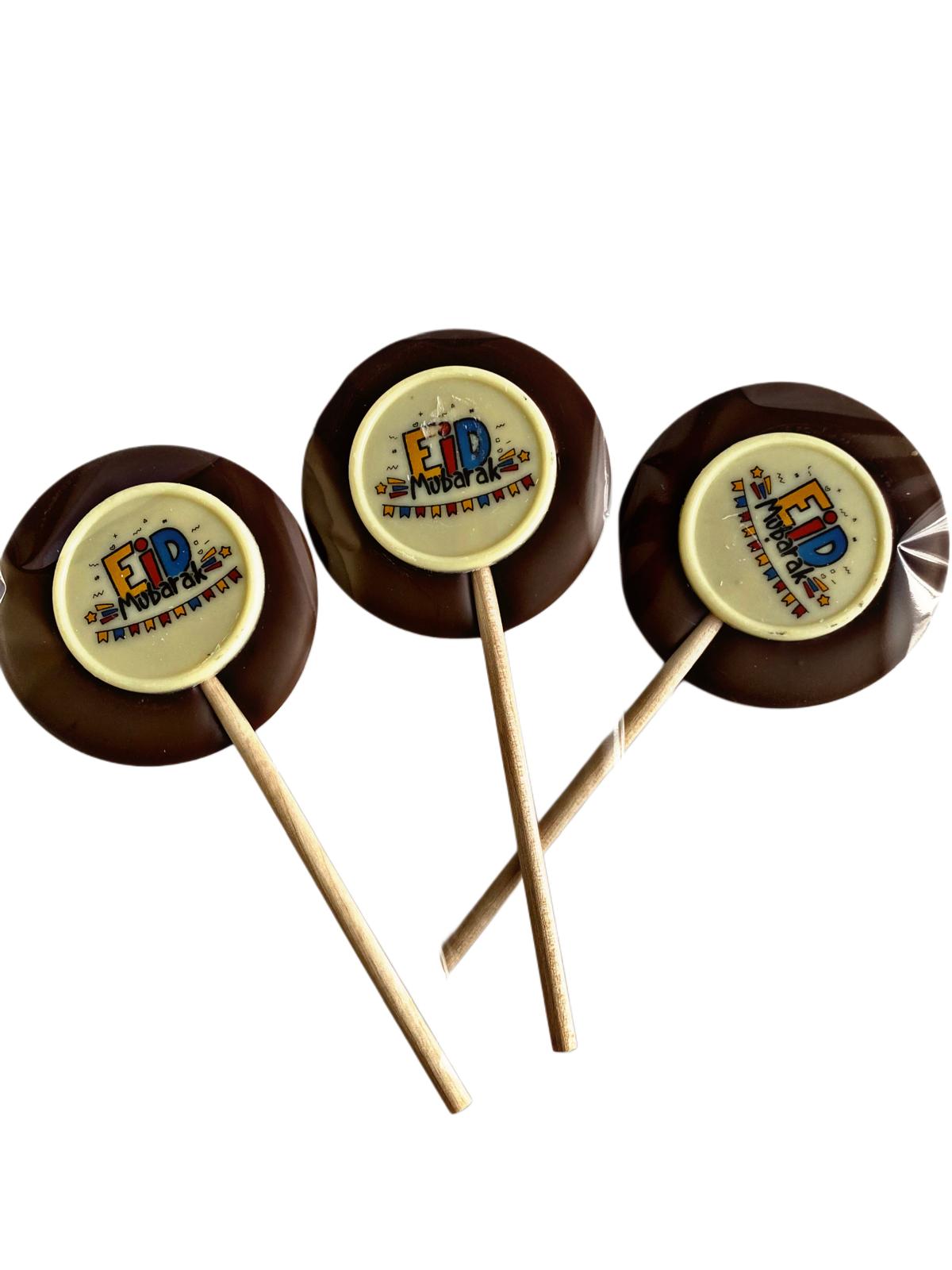 Chocolade lolly-Eid mubarak (1 stuk)