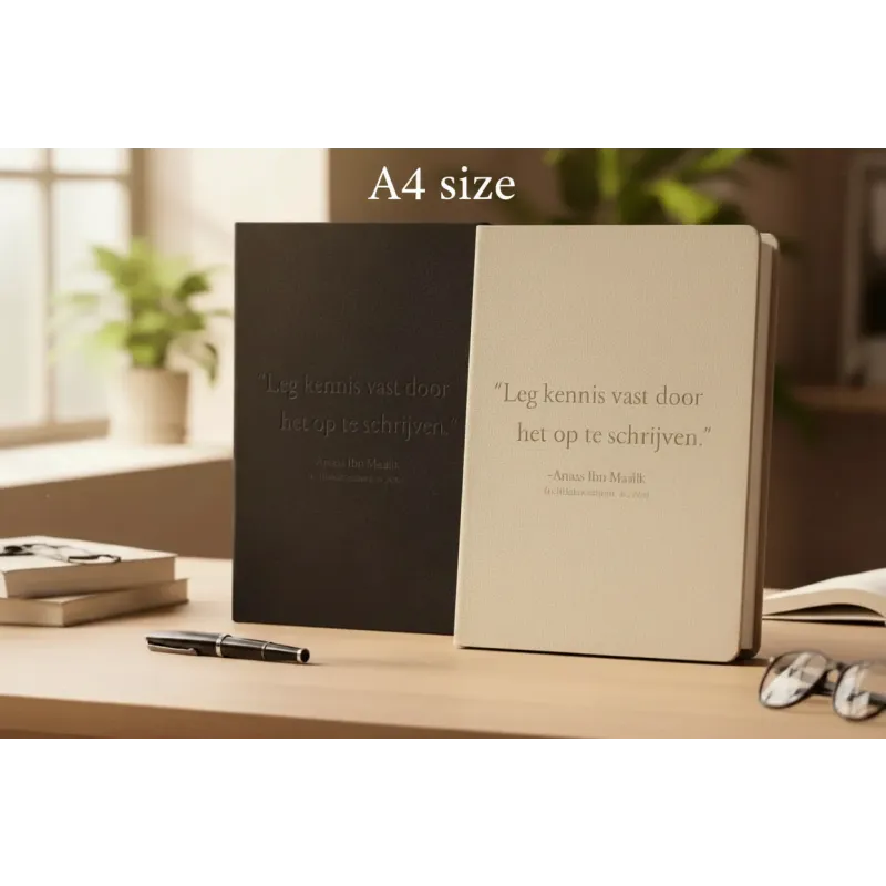 A4 Notitieboek - "Leg Kennis Vast door het op te Schrijven"