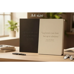 A4 Notitieboek - "Leg Kennis Vast door het op te Schrijven"