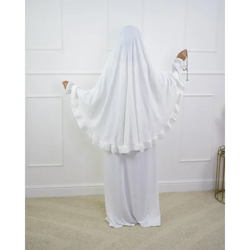 Abaya en Khimarset Ruffle - Islamboekhandel.nl