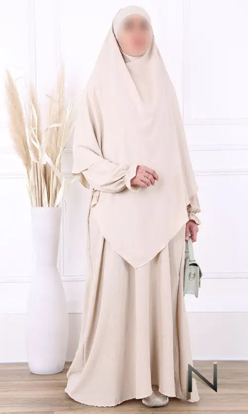 abaya en khimar set Salima - Islamboekhandel.nl