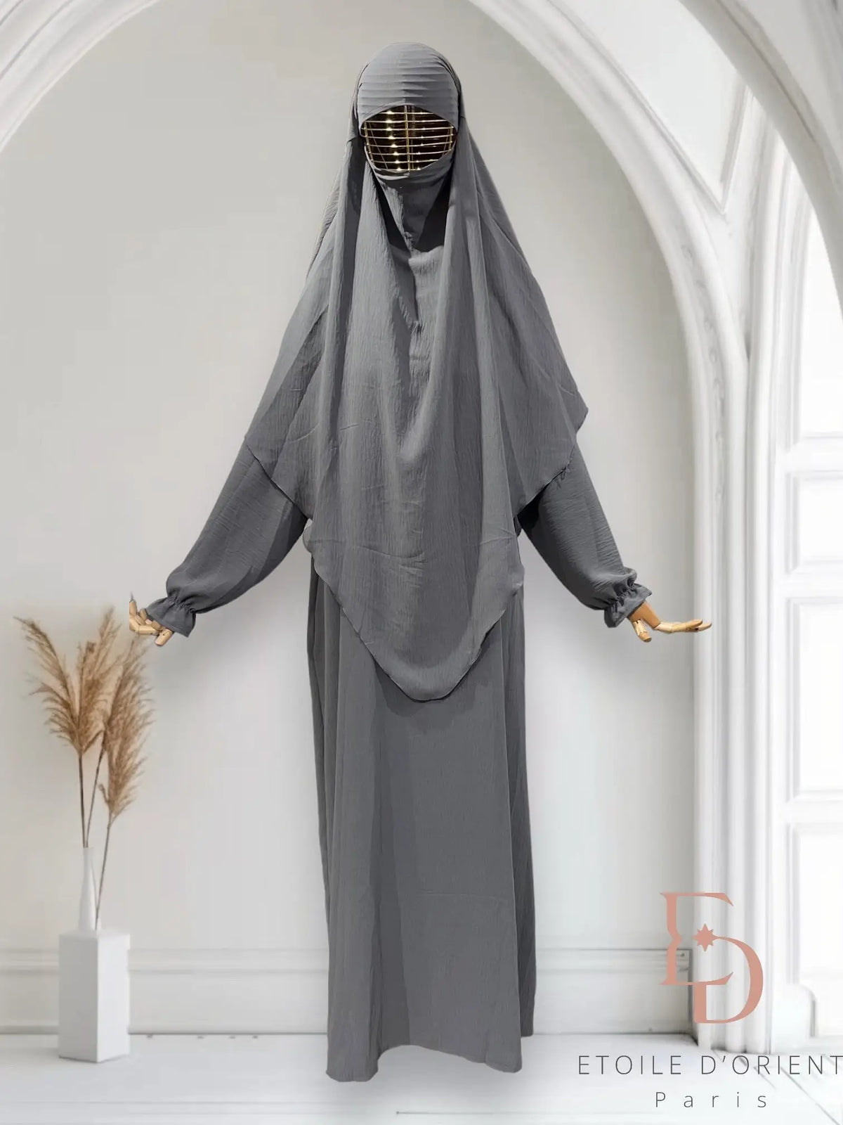 abaya en khimar set Salima - Islamboekhandel.nl