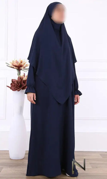 abaya en khimar set Salima - Islamboekhandel.nl
