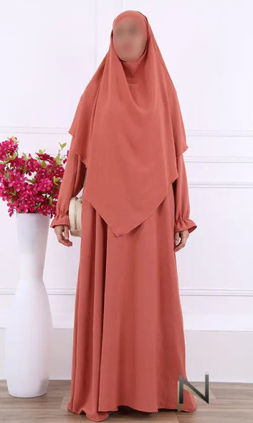 abaya en khimar set Salima - Islamboekhandel.nl