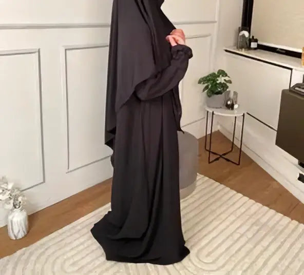 abaya en khimar set Salima - Islamboekhandel.nl