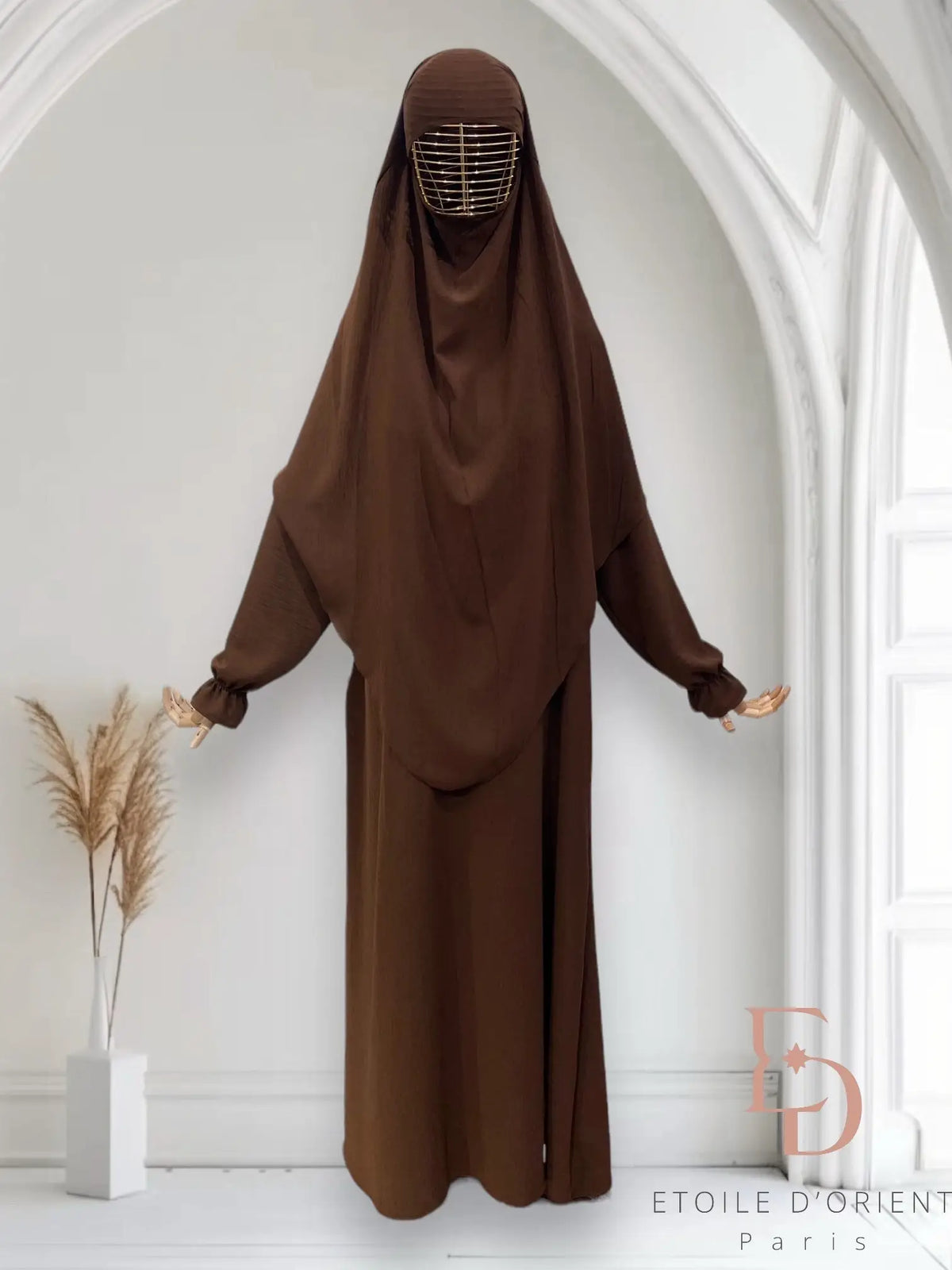 abaya en khimar set Salima - Islamboekhandel.nl