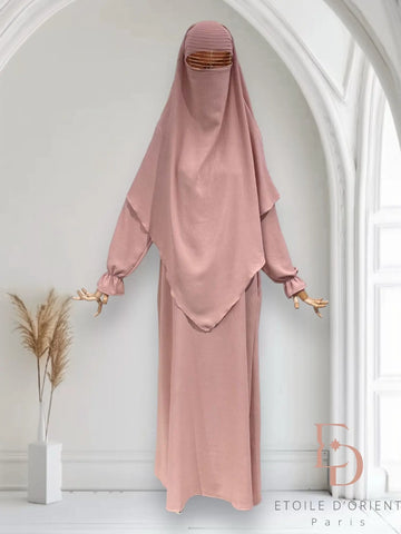 abaya en khimar set Salima - Islamboekhandel.nl