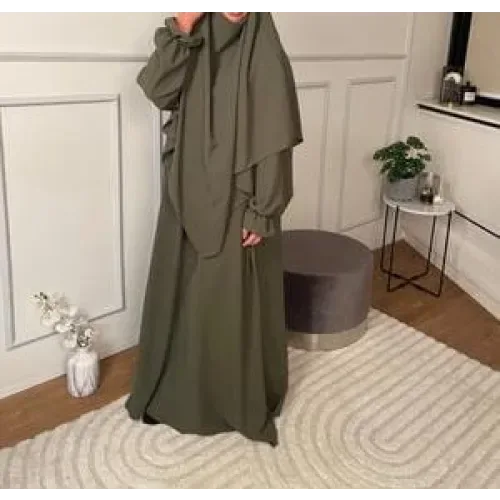abaya en khimar set Salima - Islamboekhandel.nl