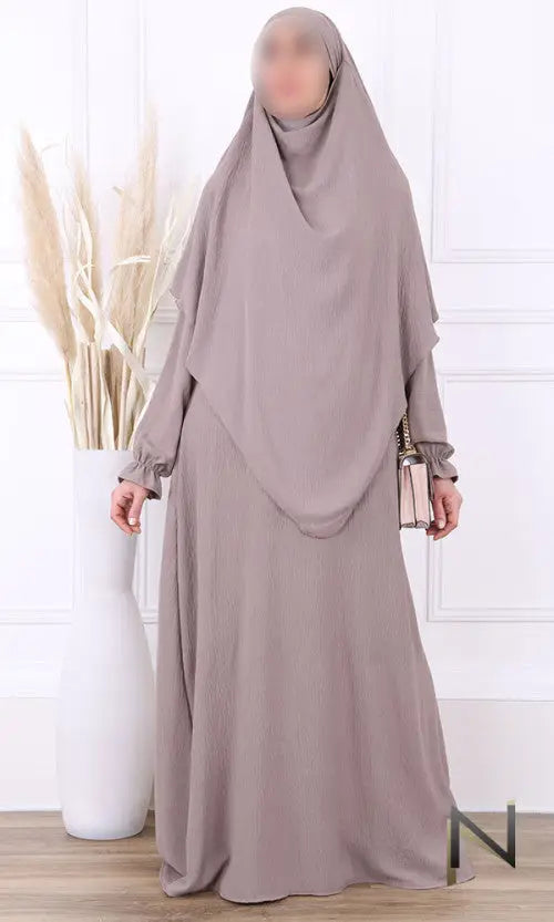 abaya en khimar set Salima - Islamboekhandel.nl