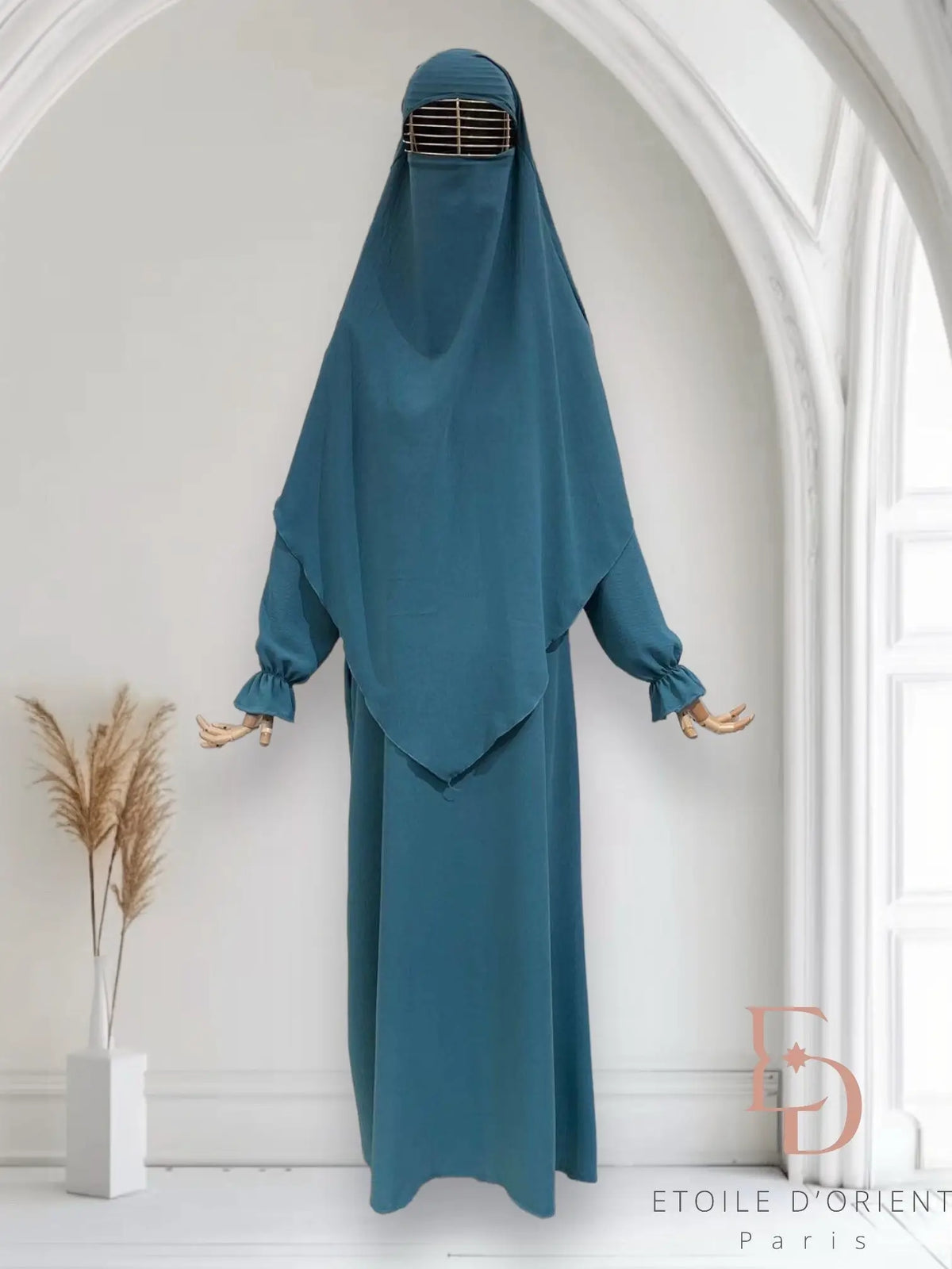 abaya en khimar set Salima - Islamboekhandel.nl