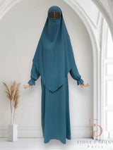 abaya en khimar set Salima - Islamboekhandel.nl