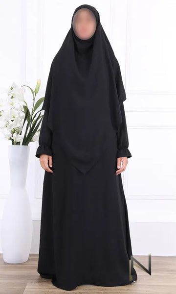 abaya en khimar set Salima - Islamboekhandel.nl