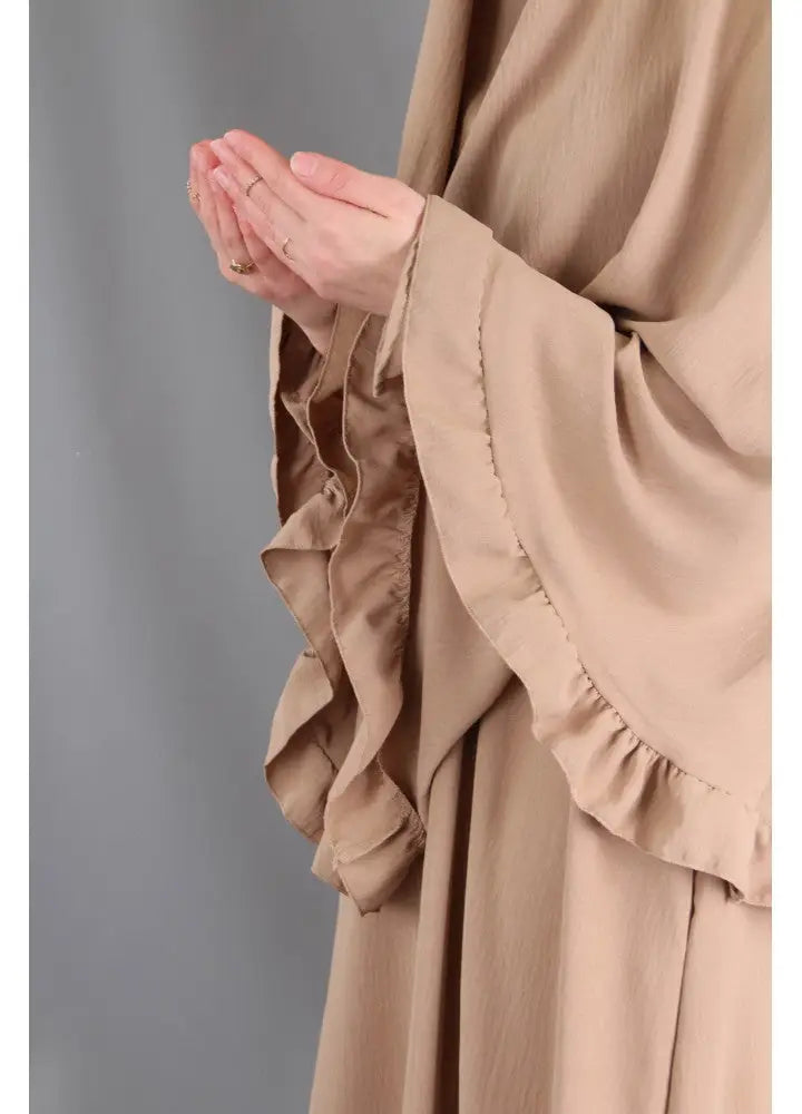 Abaya en Khimarset Ruffle - Islamboekhandel.nl