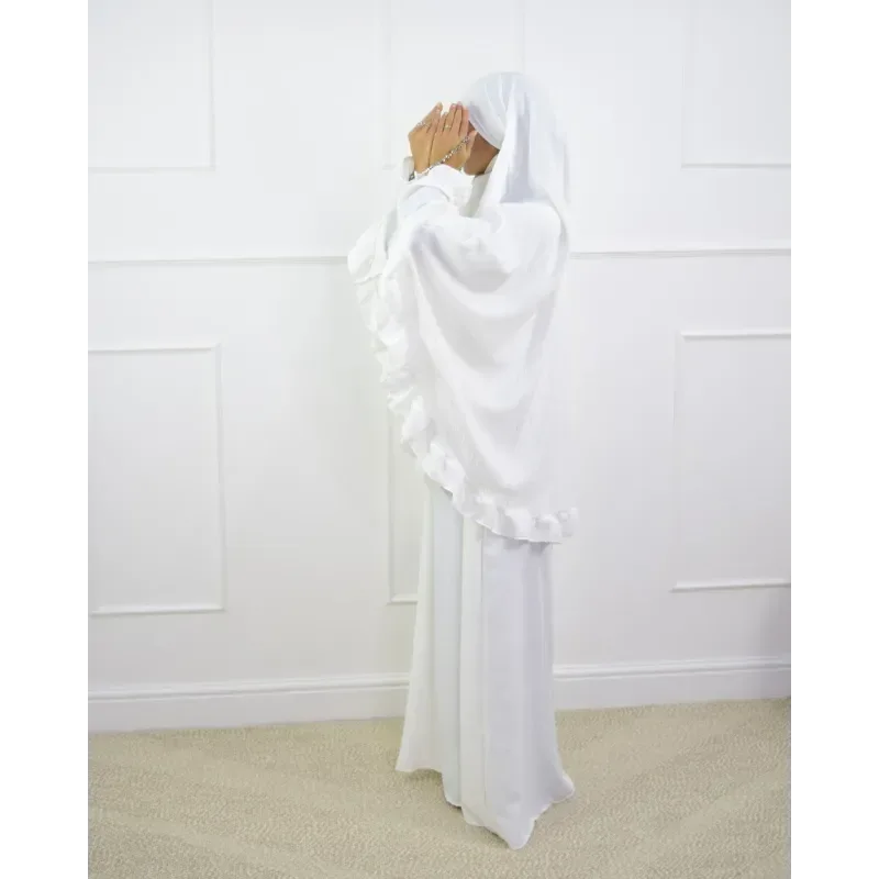 Abaya en Khimarset Ruffle - Islamboekhandel.nl