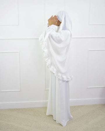 Abaya en Khimarset Ruffle - Islamboekhandel.nl