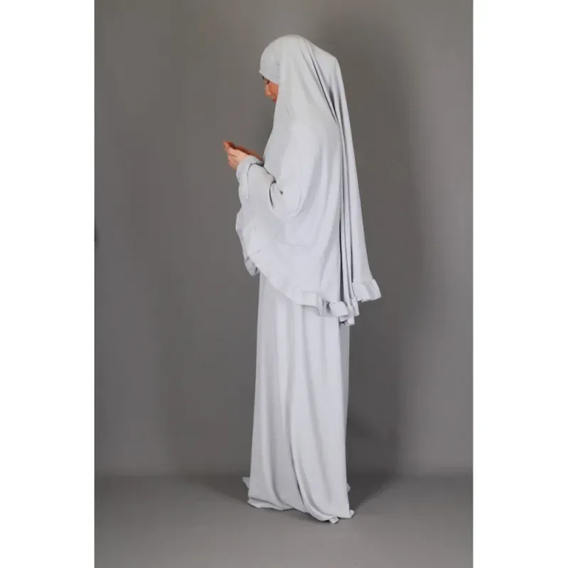 Abaya en Khimarset Ruffle - Islamboekhandel.nl
