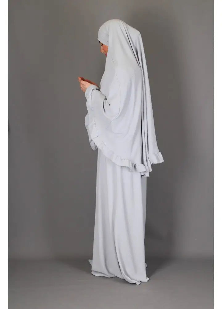 Abaya en Khimarset Ruffle - Islamboekhandel.nl
