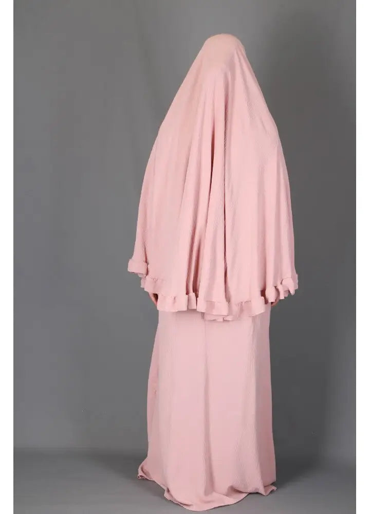 Abaya en Khimarset Ruffle - Islamboekhandel.nl