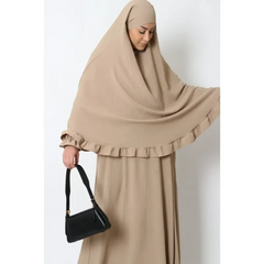 Abaya en Khimarset Ruffle - Islamboekhandel.nl