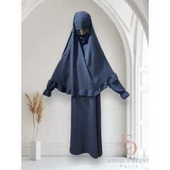 Abaya en Khimarset Ruffle Binti - Islamboekhandel.nl