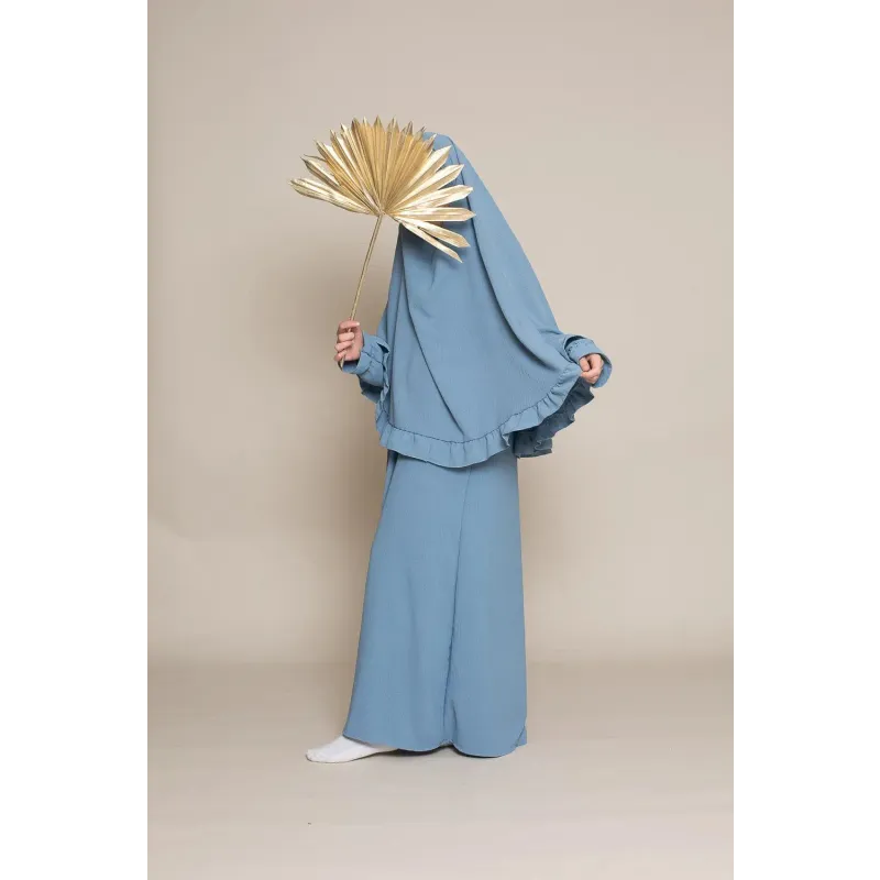 Abaya en Khimarset Ruffle Binti - Islamboekhandel.nl