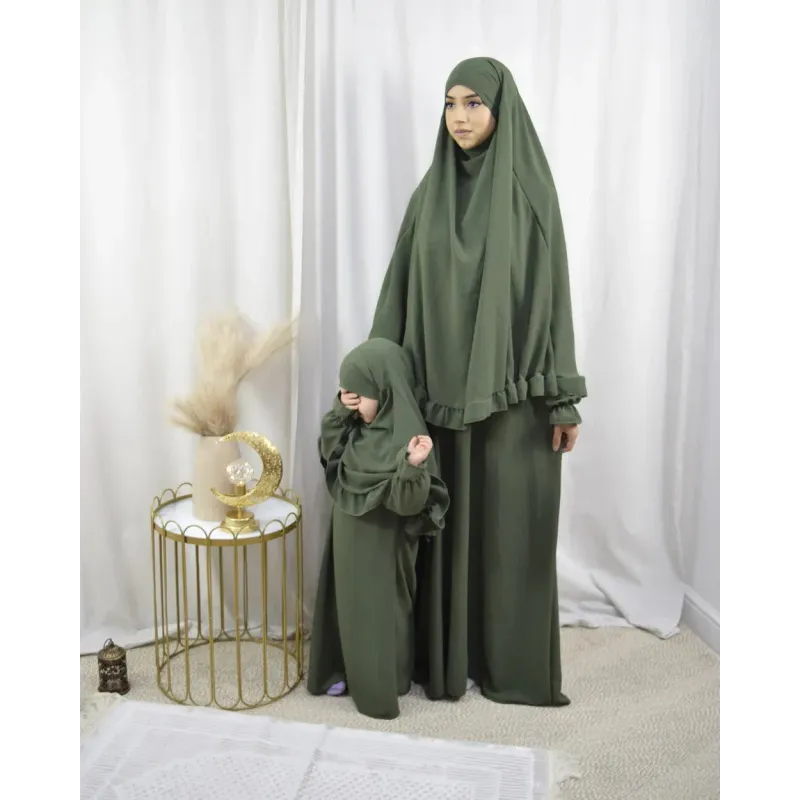 Abaya en Khimarset Ruffle Binti - Islamboekhandel.nl