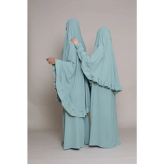 Abaya en Khimarset Ruffle Binti - Islamboekhandel.nl