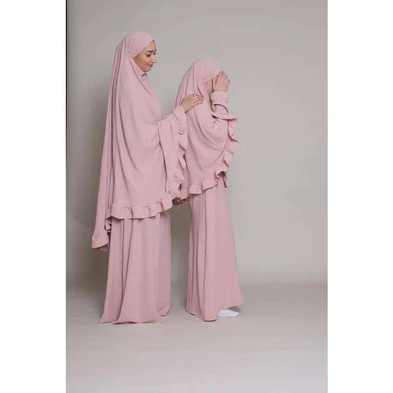 Abaya en Khimarset Ruffle Binti - Islamboekhandel.nl