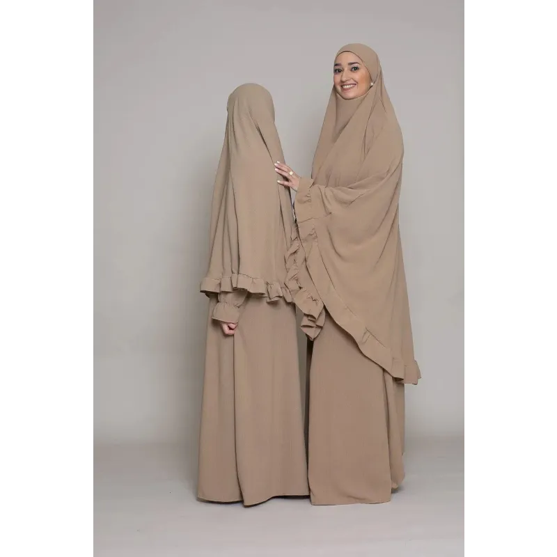 Abaya en Khimarset Ruffle Binti - Islamboekhandel.nl