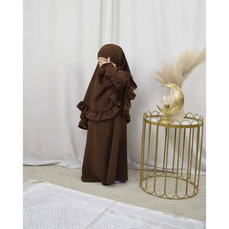 Abaya en Khimarset Ruffle Binti - Islamboekhandel.nl