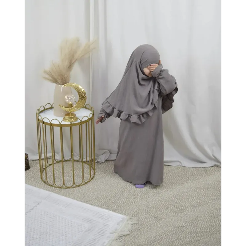 Abaya en Khimarset Ruffle Binti - Islamboekhandel.nl