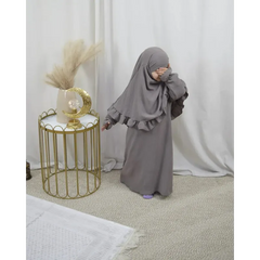 Abaya en Khimarset Ruffle Binti - Islamboekhandel.nl