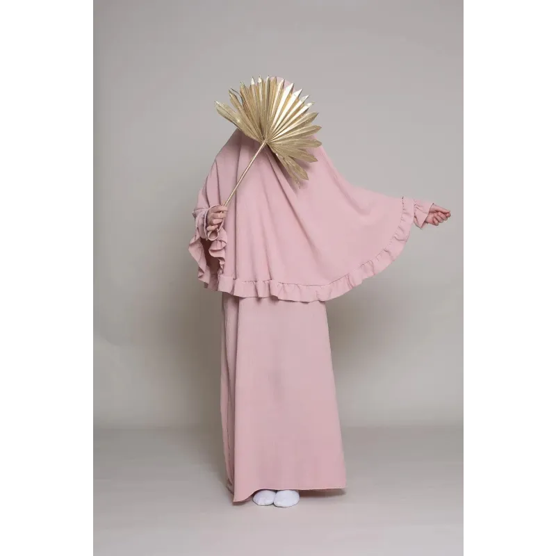 Abaya en Khimarset Ruffle Binti - Islamboekhandel.nl