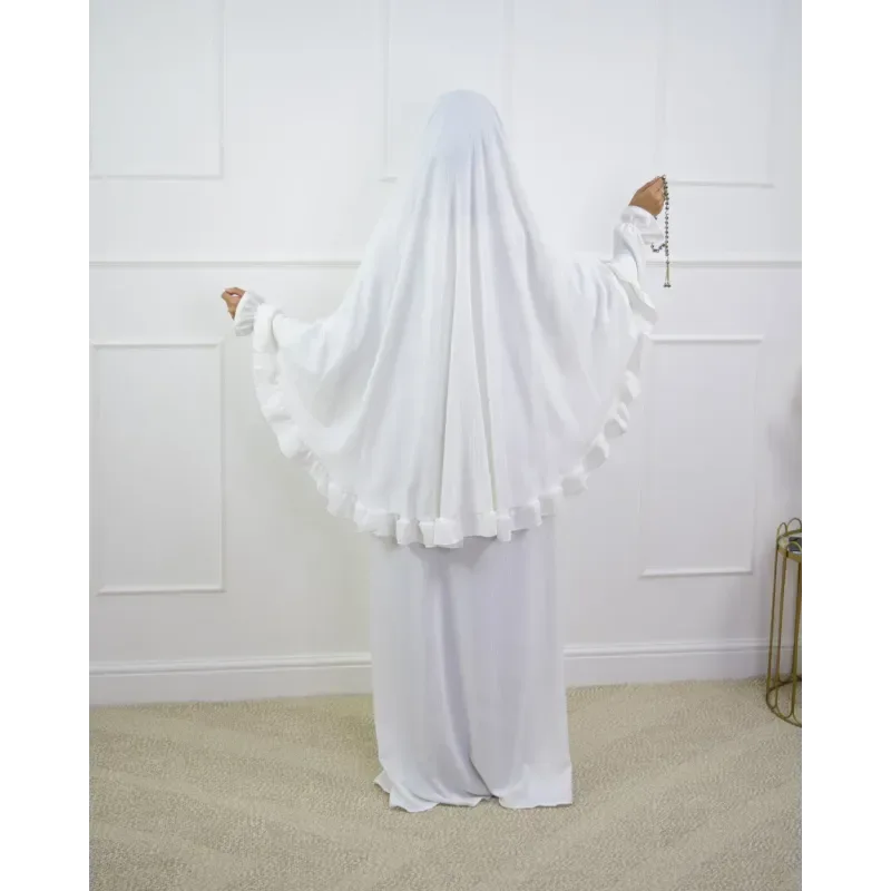 Abaya en Khimarset Ruffle - Islamboekhandel.nl