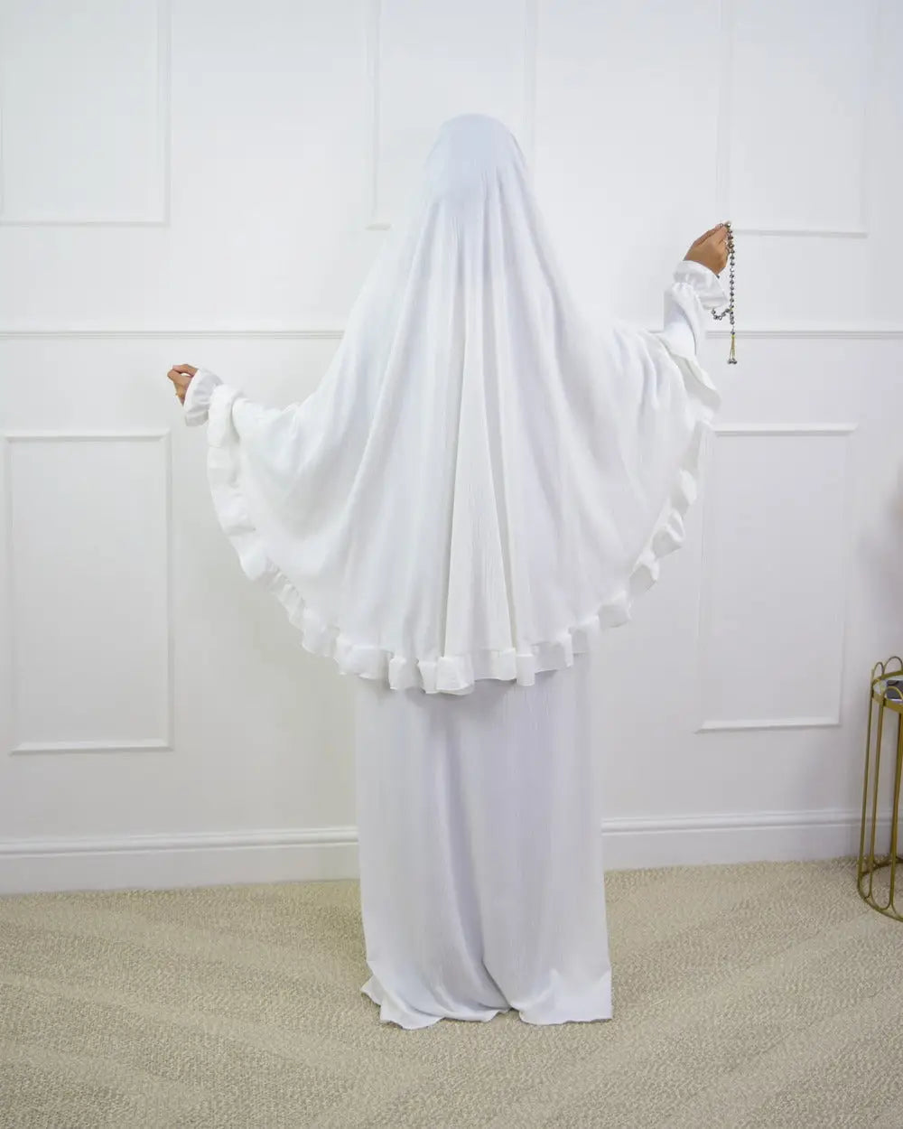 Abaya en Khimarset Ruffle - Islamboekhandel.nl
